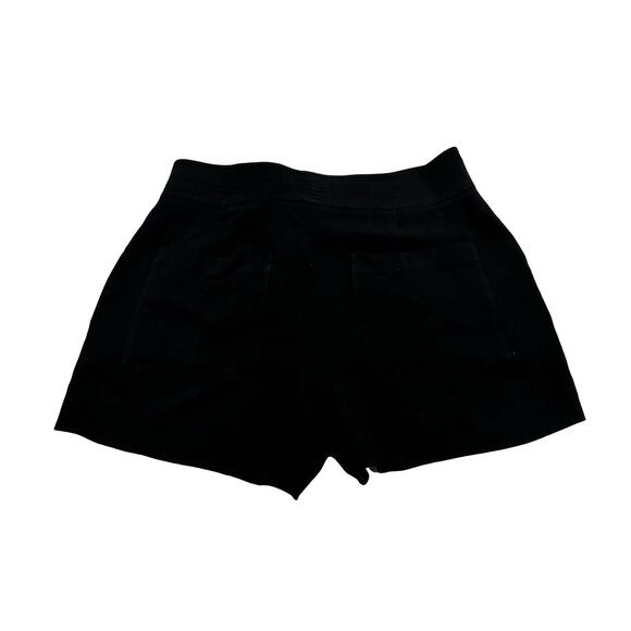 A.L.C. ALC Black Shorts Lucile Womens Size 2 Viscose Belted High Rise Inseam 3” - Picture 3 of 6